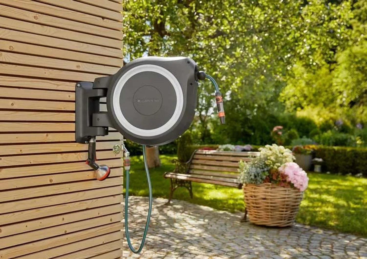 VOOLIKUPOOLI KOMPLEKT GARDENA ROLLUP XL, 35M + KASTMISPÜSTOL