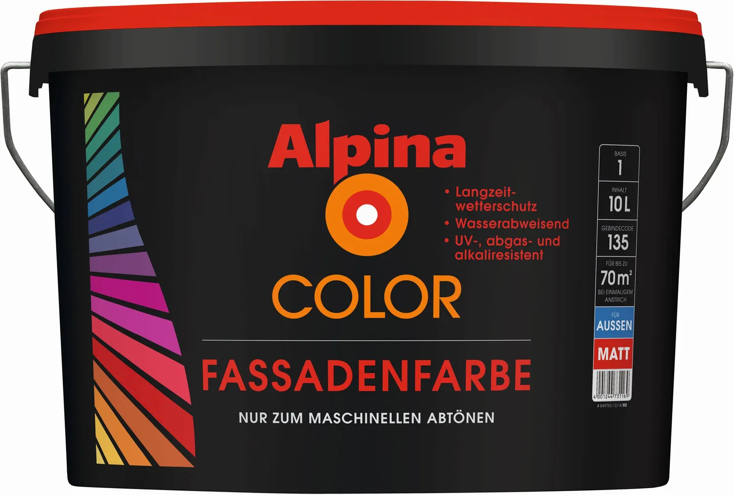 KIVI-JA KROHVFASSAADIVÄRV ALPINA COLOR 10L B1 MATT VALGE