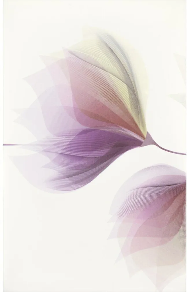 SEINAPLAAT CERSANIT LORIS WHITE INSERTO FLOWER 40X25CM 2TK KOMPLEKTIS