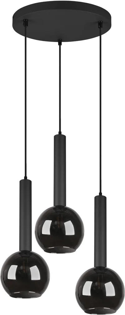 LAELAMP TRIO CLAYTON 3XE27 45CM MATT MUST