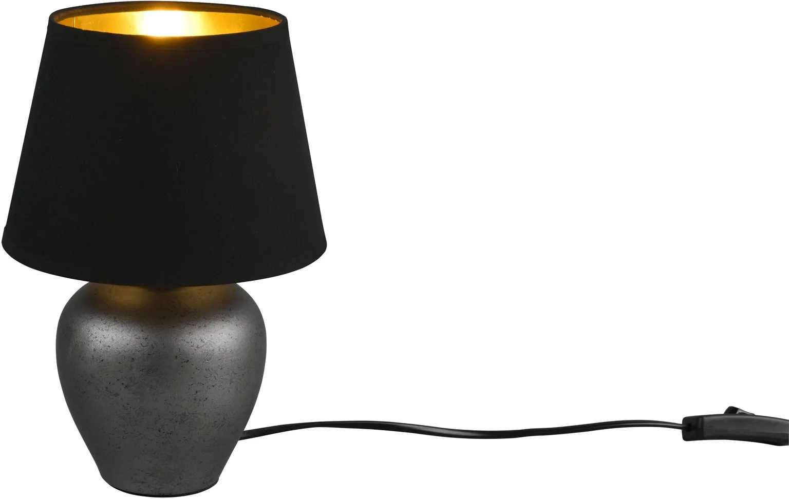 LAUALAMP REALITY ABBY 40W E27 18CM MUST/KULD 