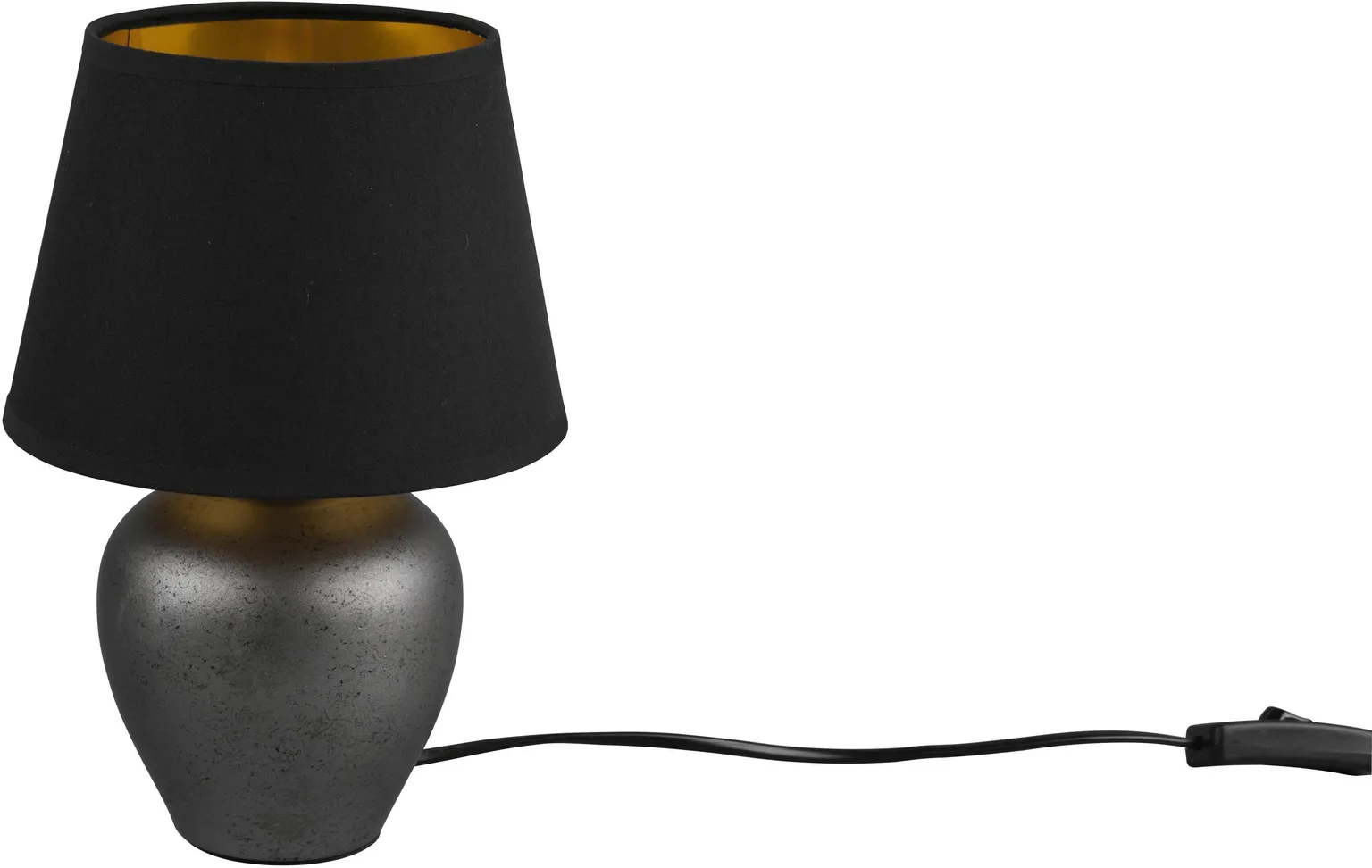 LAUALAMP REALITY ABBY 40W E27 18CM MUST/KULD 