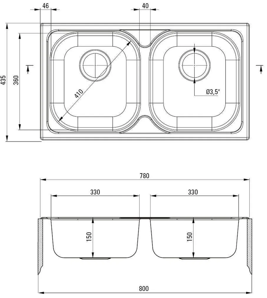 VALAMU ROOSTEVABA DEANTE XYLO 2-NE 780X435X150MM SATIIN