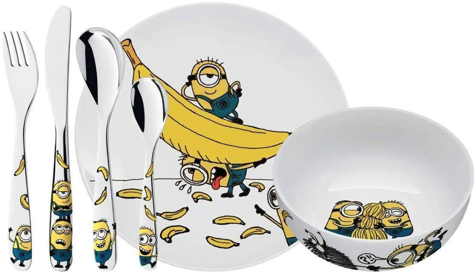 SÖÖGINÕUDE LASTE KOMPLEKT WMF MINIONS 6-OSALINE