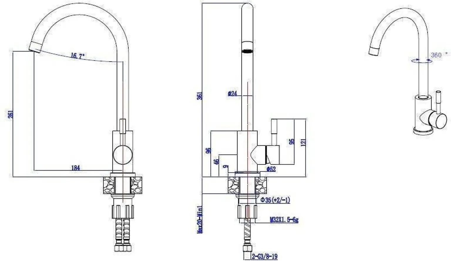 VALAMU JA SEGISTI KOMPLEKT AQUASANITA SQT100W+5523E2 GRANIIT LIIV