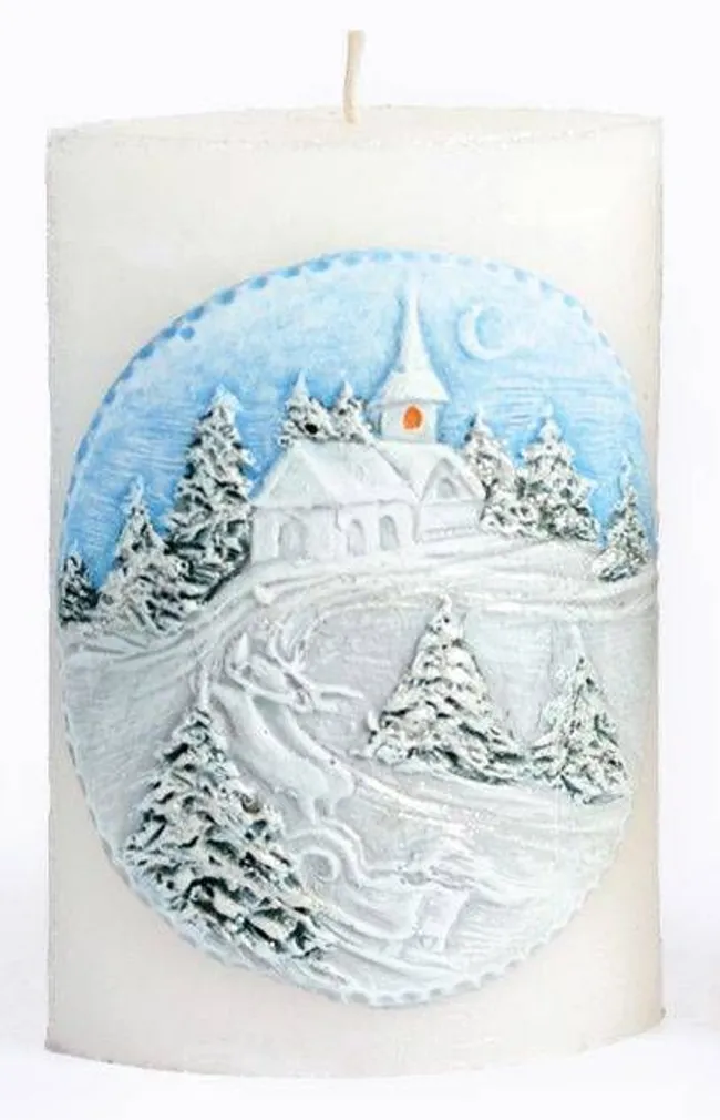 LAUAKÜÜNAL ARTMAN JÕULUMAASTIK 10X6,5CM, VALGE