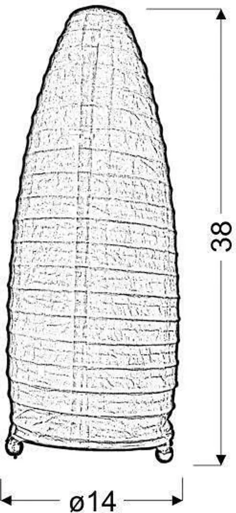LAUALAMP CANDELLUX PAPYRUS 40W E14