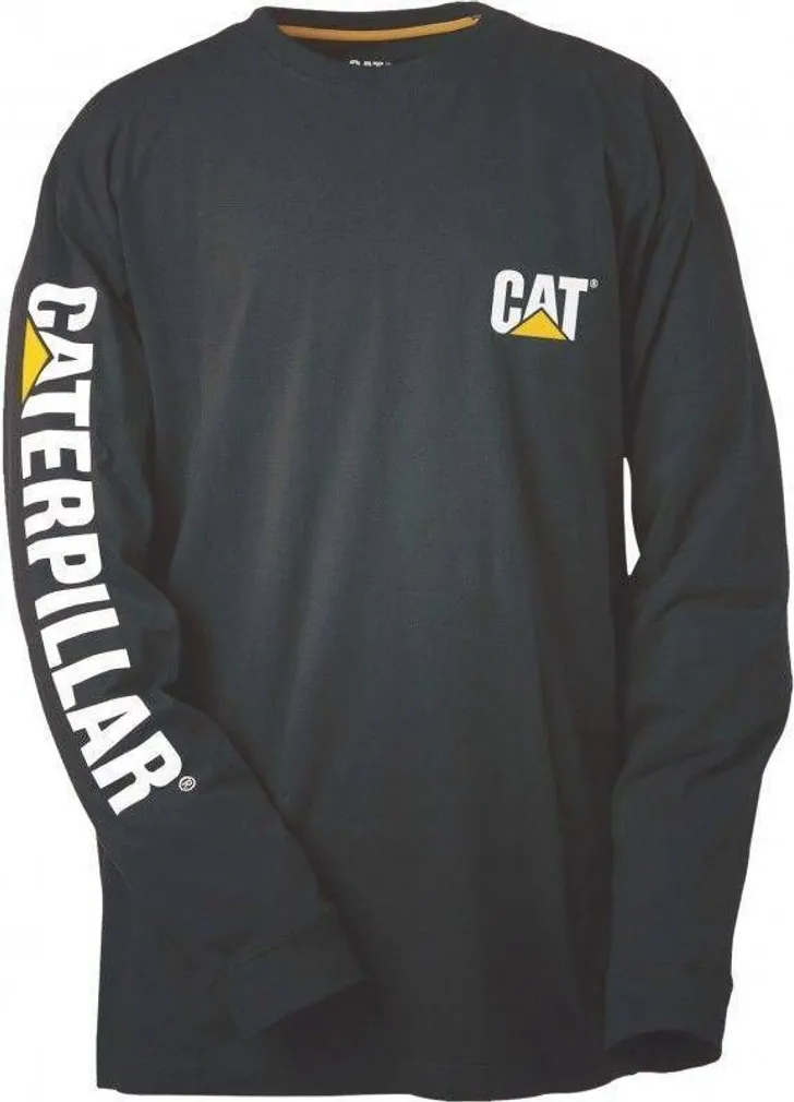 T-SÄRK PIKKADE VARRUKATEGA CAT MEESTE MUST 2XL