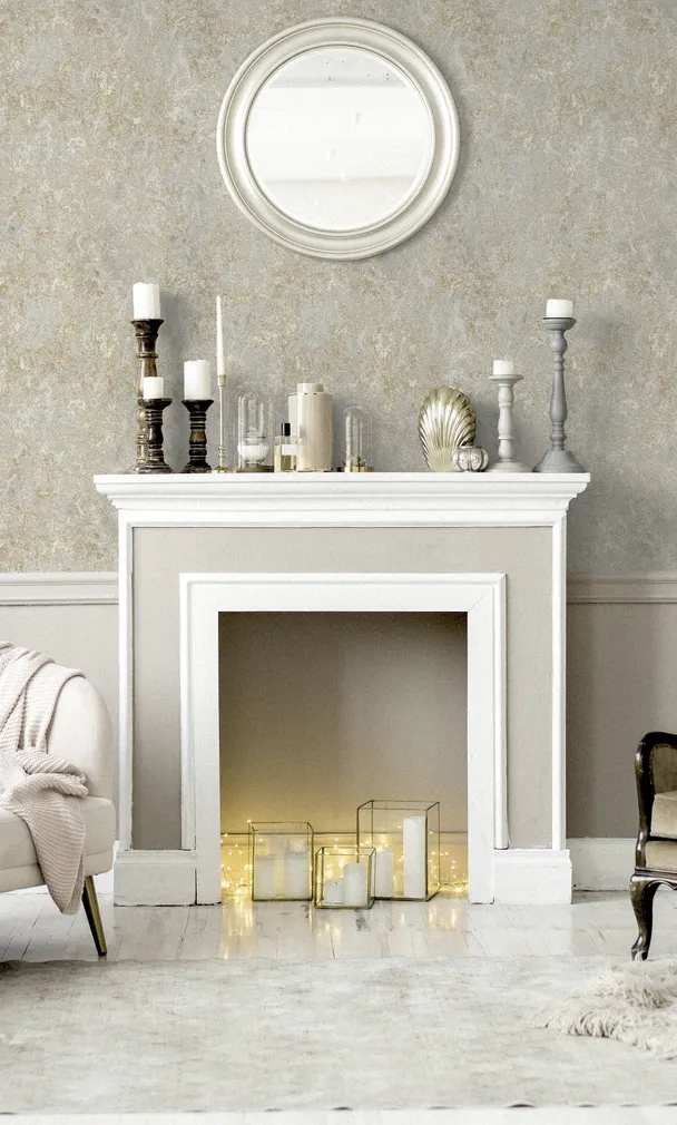 TAPEET ARTHOUSE MARBLEISED STONE SOFT GOLD 0,53X10,05M