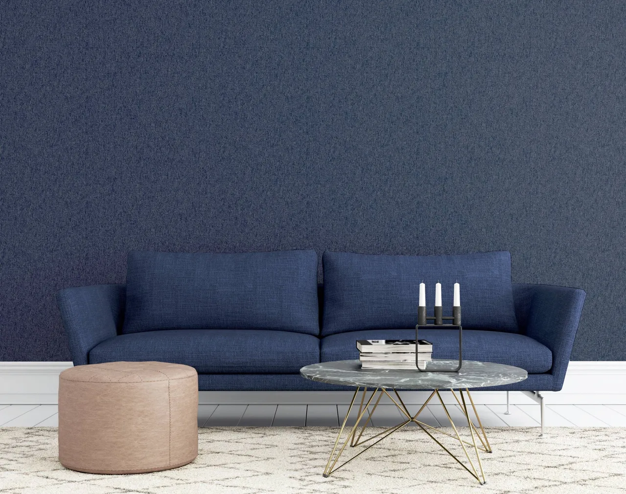 TAPEET ARTHOUSE FABRIC TEXTURE NAVY 0,53X10,05M
