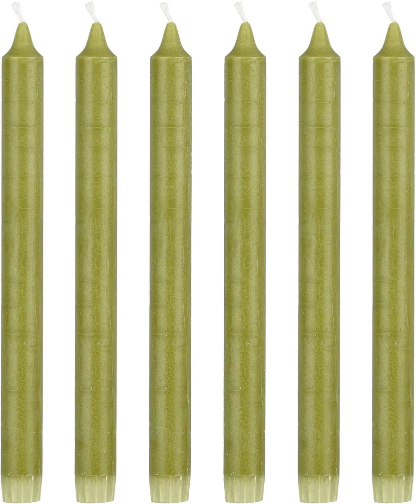 KÜÜNAL MICA DECORATIONS STEARIIN 25CM ROHELINE 6TK