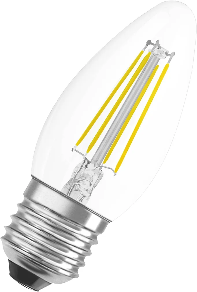 LED LAMP OSRAM 4W B35 E27 470LM 2700K CLASSIC FIL.