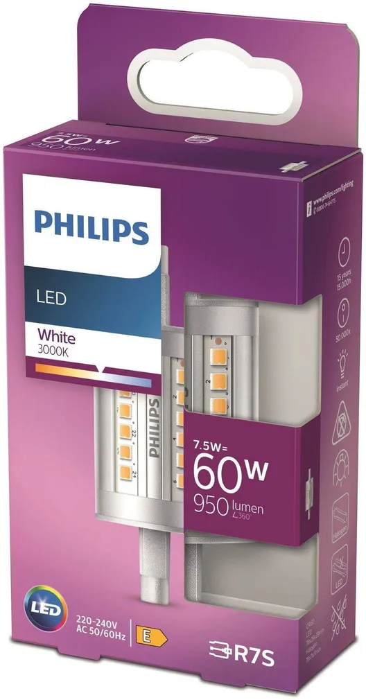 LED LAMP PHILIPS 7,5W R7S 3000K 950LM