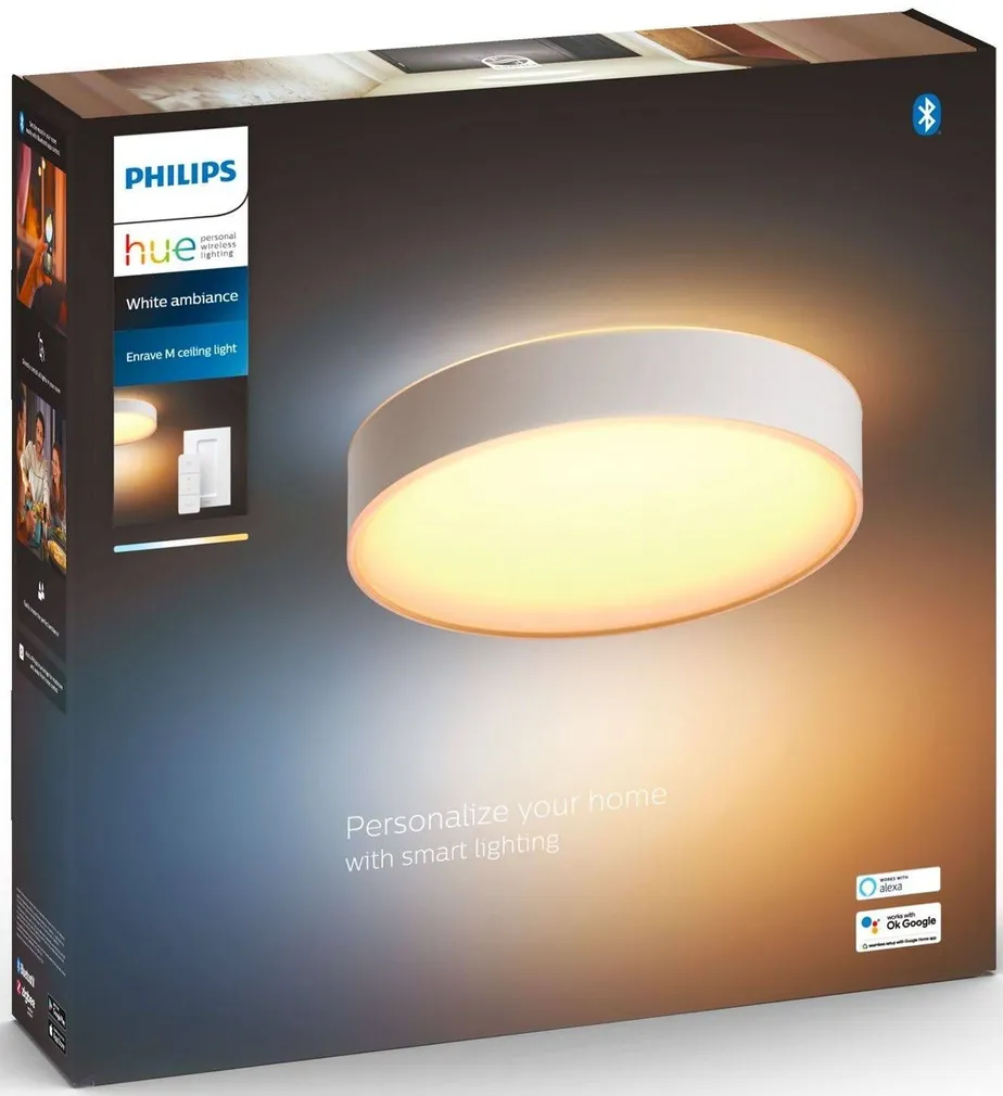 LAELAMP PHILIPS HUE ENRAVE M 19,2W 2450LM 2200-6500K HUE VALGE