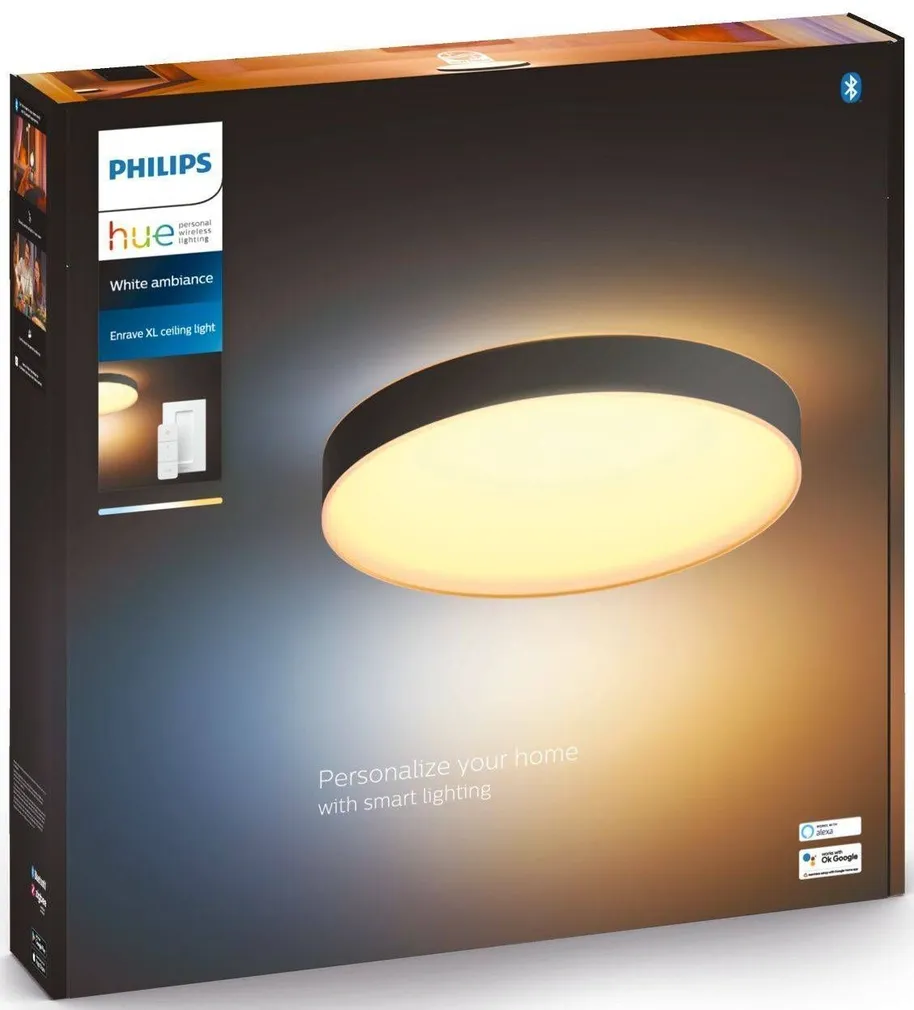 LAELAMP PHILIPS HUE ENRAVE XL 48W 6100LM 2200-6500K HUE MUST