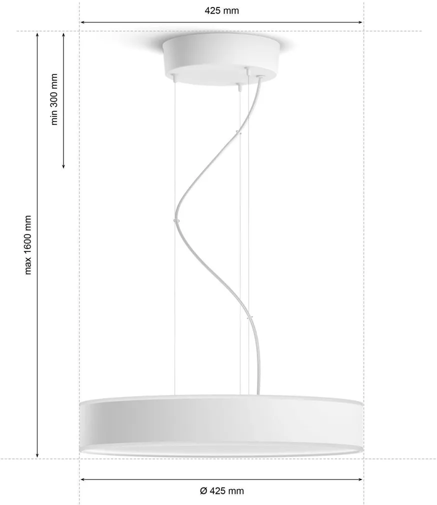 LAELAMP PHILIPS HUE ENRAVE 33,5W 4300LM 2200-6500K HUE VALGE