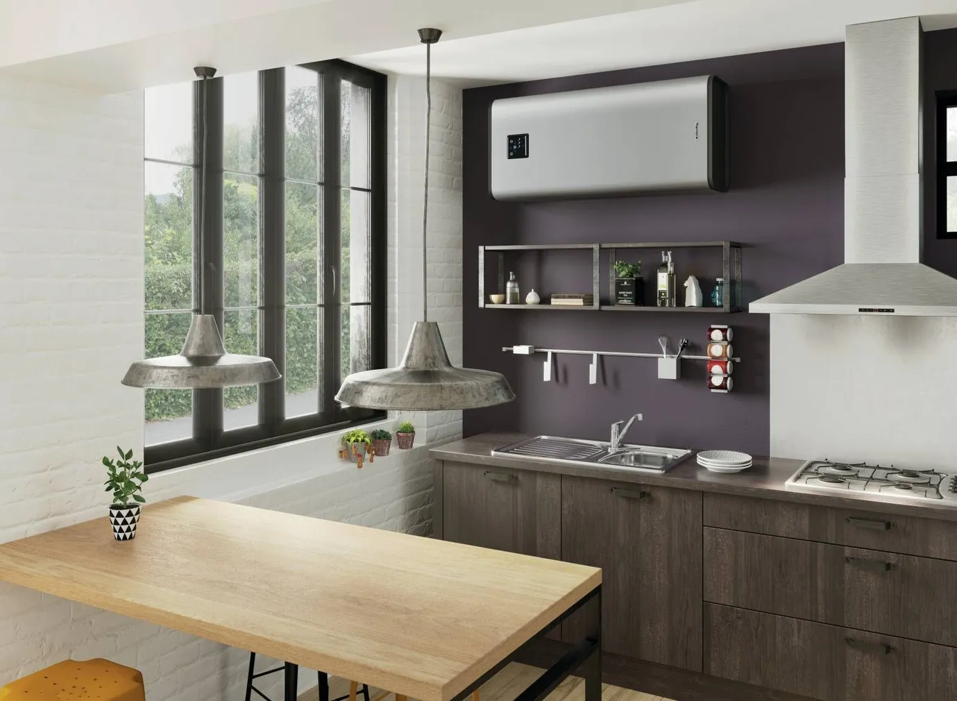 BOILER THERMOR ONIX CONNECT LAPIK 100 VERT/HOR 80L 2250W