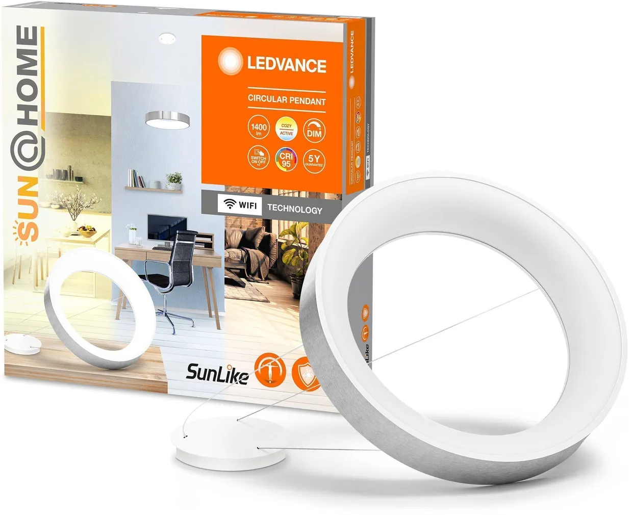 LAELAMP LEDVANCE CIRCULAR 18,5W 1400LM SUNATHOME NIKKEL