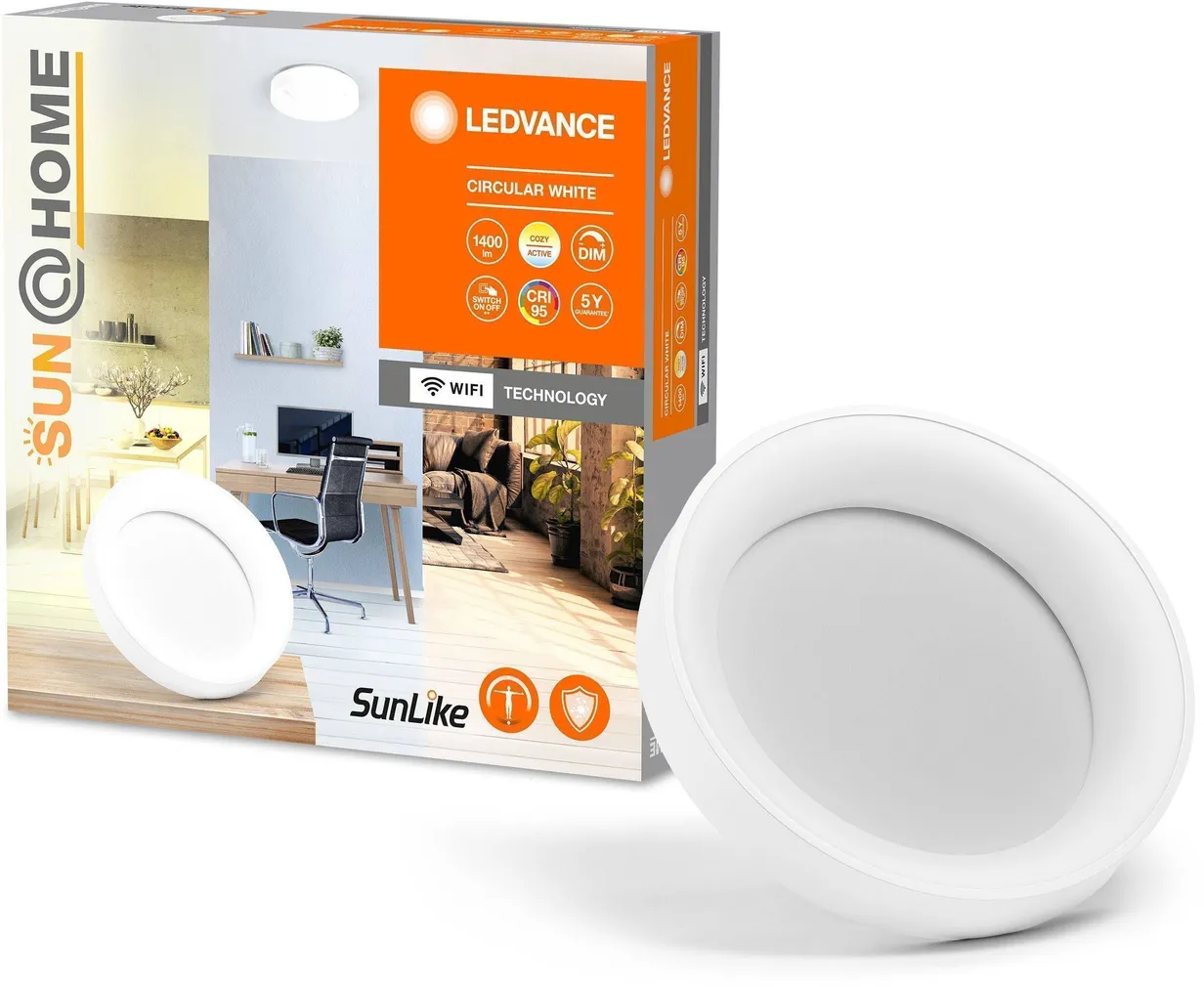 LAELAMP LEDVANCE CIRCULAR 18,5W 1400LM SUNATHOME VALGE