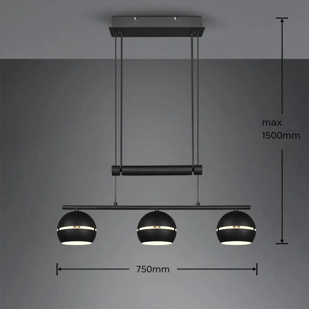 LAELAMP TRIO FLETCHER 3XE14 MUST