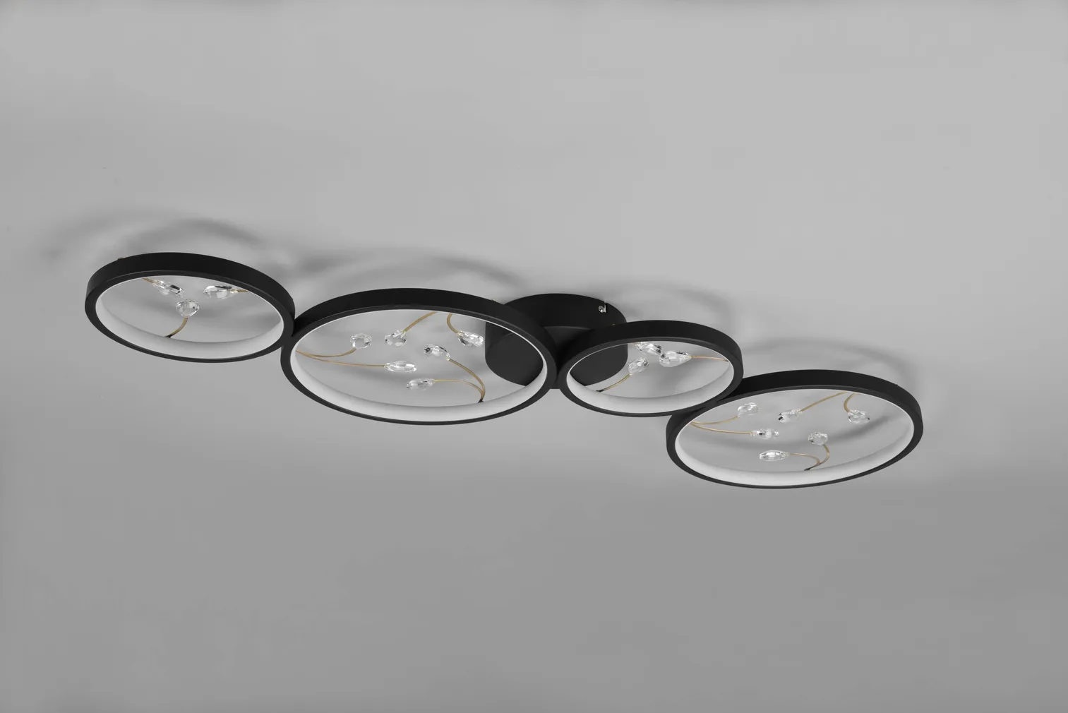 LAELAMP TRIO GROOVY 37W 3000K 4600LM MUST/KULD
