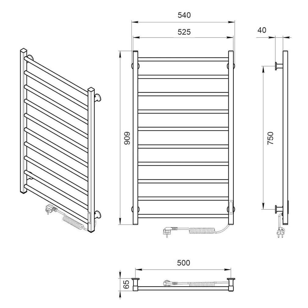 KÄTERÄTIKUIVATI LARIS "ALFA P10" VALGE/PAREM 500X900 R3 160W