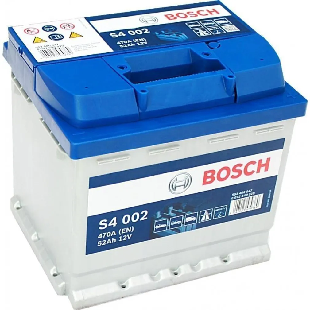 AUTOAKU BOSCH S4 002 52AH 470A 207X175X190