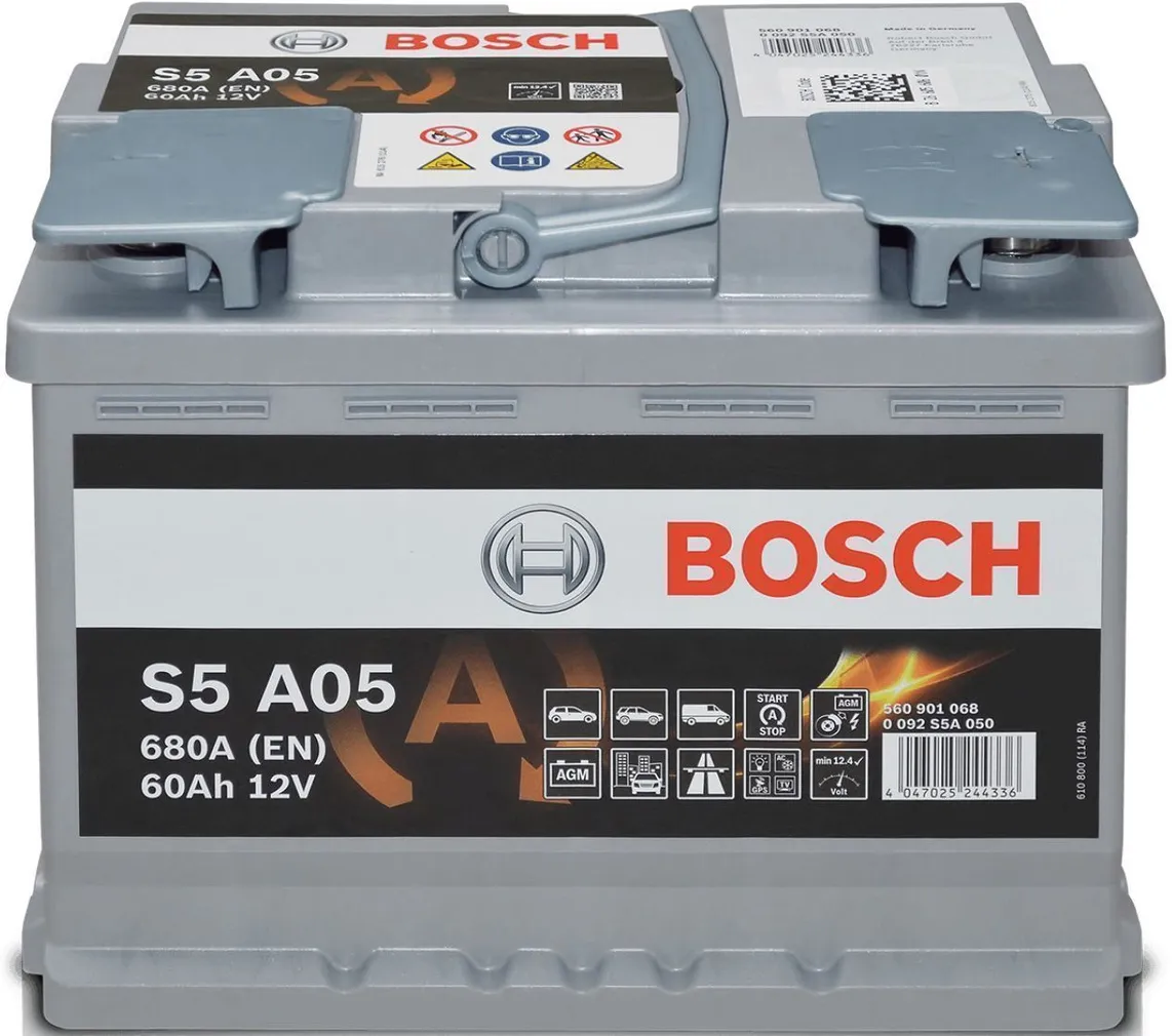 AUTOAKU BOSCH AGM S5 A05 60AH 680A 242X175X190