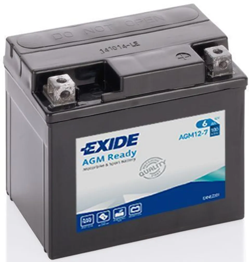 MOTOAKU EXIDE 12V 6AH AGM12-7 115X70X105MM