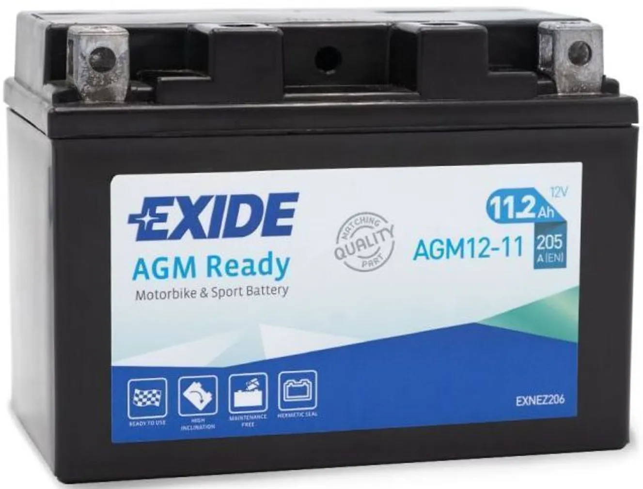 MOTOAKU EXIDE 12V 11AH AGM12-11 150X90X110MM