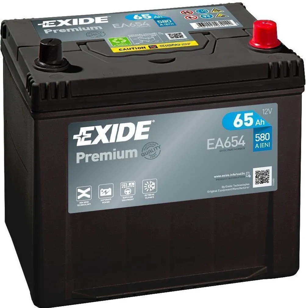 AUTOAKU EXIDE PREMIUM 65AH 580A 230X173X222MM