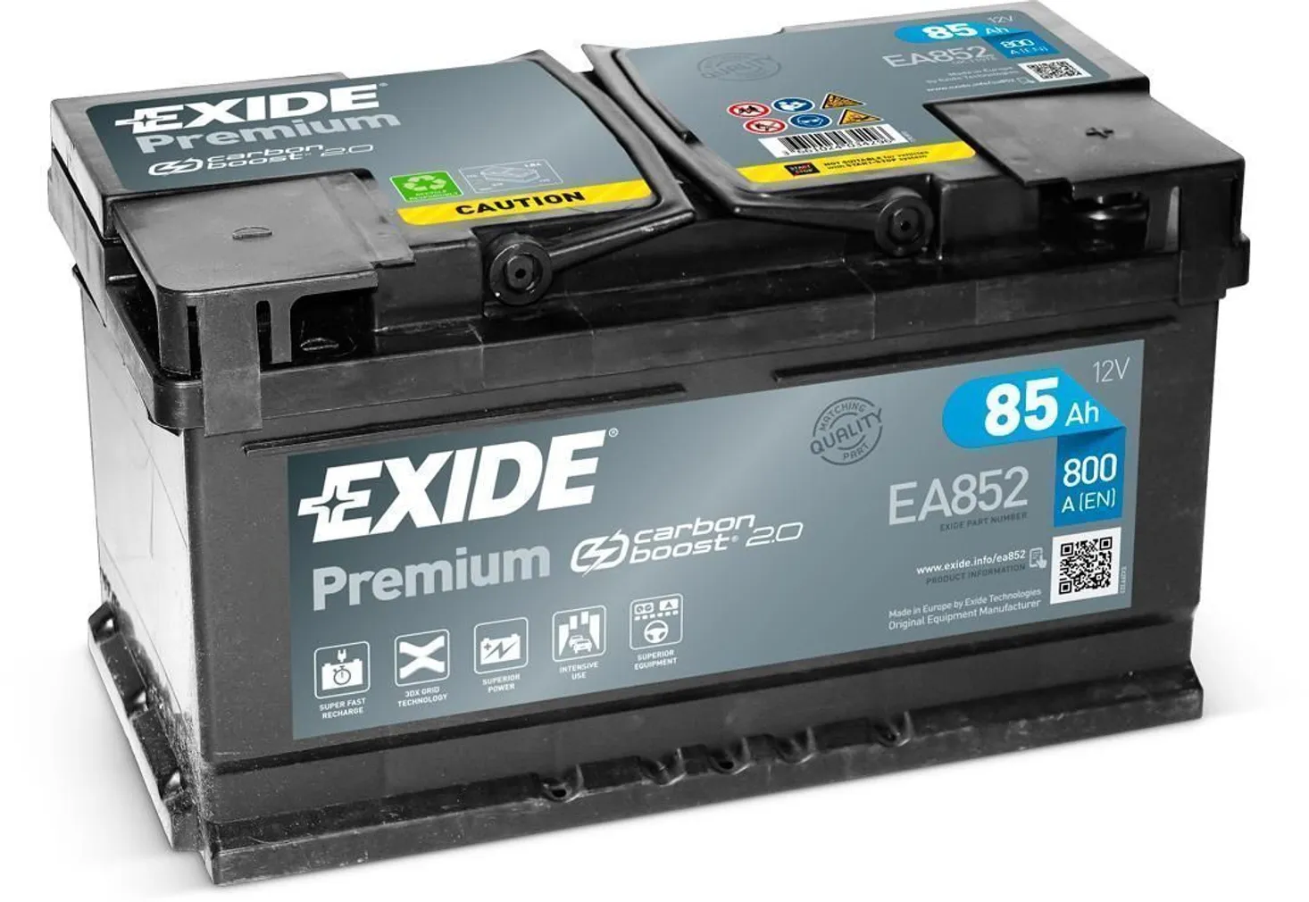 AUTOAKU EXIDE PREMIUM 85AH 800A 315X175X175MM