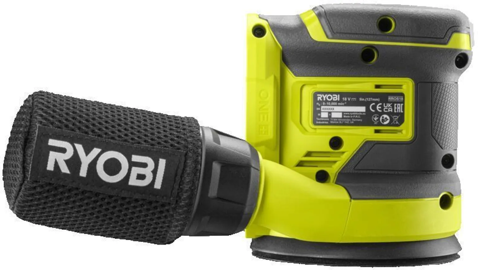 AKUEKSENTRIKLIHVIJA RYOBI RROS18-0 18V ONE+ 125MM