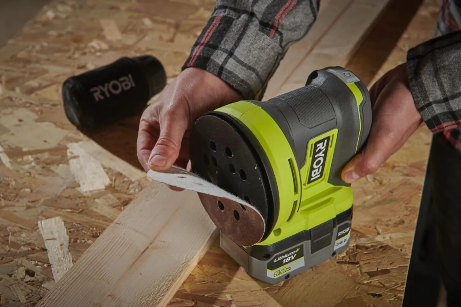 AKUEKSENTRIKLIHVIJA RYOBI RROS18-0 18V ONE+ 125MM