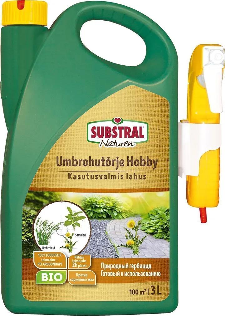 LOODUSLIK HERBITSIID SUBSTRAL KASUTUSVALMIS 3L