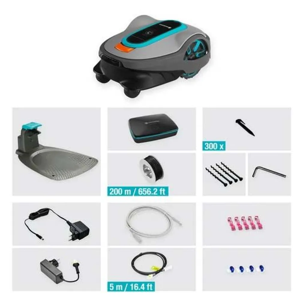 ROBOTNIIDUK GARDENA SMART SILENO LIFE 1000M², LONA GATEWAY