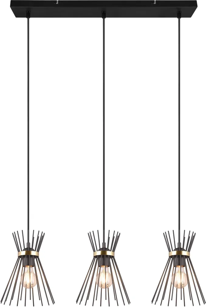 LAELAMP TRIO ROD 40W E27 MUST/KULD