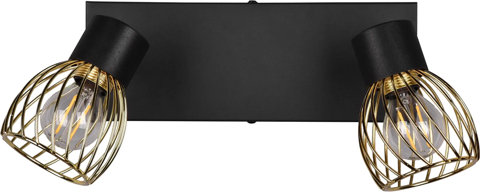 KOHTVALGUSTI TRIO ARDON 2X10W E14 MUST/VASK