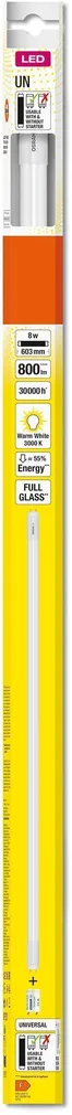 LED LAMP OSRAM 8W T8 18 UN 600MM 830 