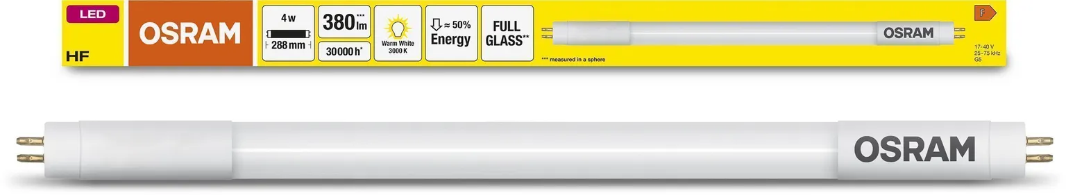 LED LAMP OSRAM 4W T5HF L8  SHORT 288MM 830 