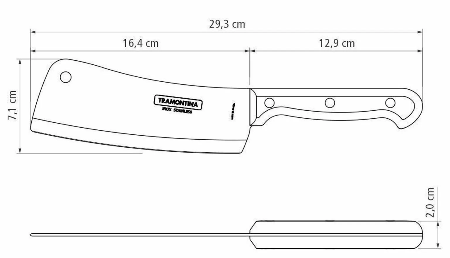 LIHAKIRVES TRAMONTINA ULTRACORTE 15,2CM (6")