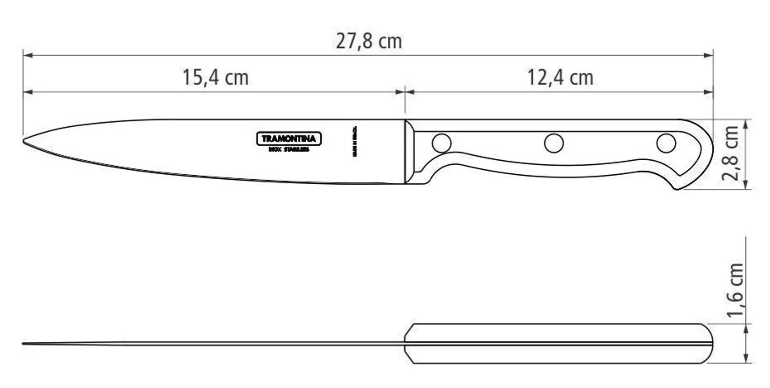 UNIVERSAALNUGA TRAMONTINA ULTRACORTE 15,2CM (6")