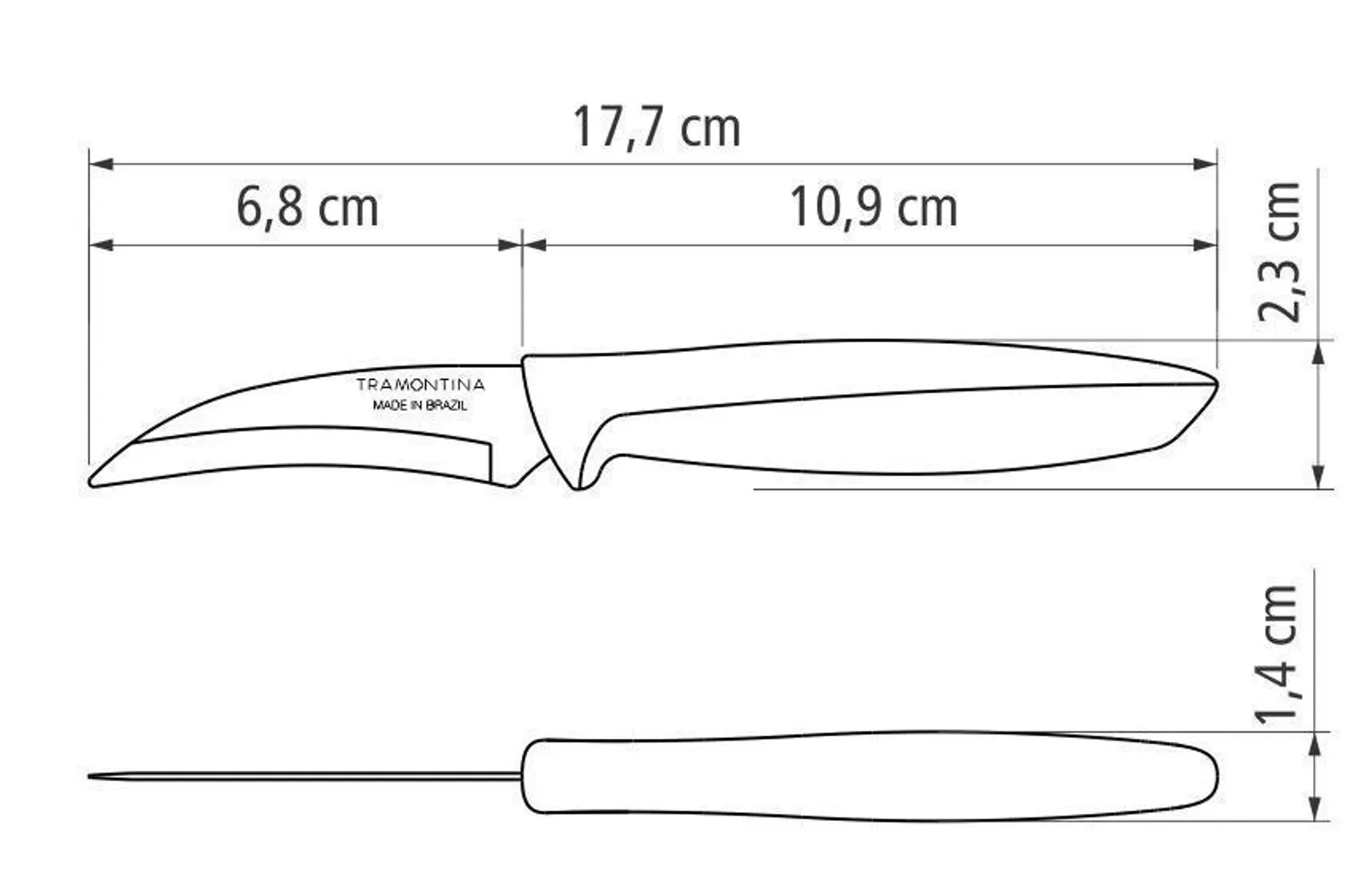 KOORIMISNUGA TRAMONTINA PLENUS 7,6CM (3")