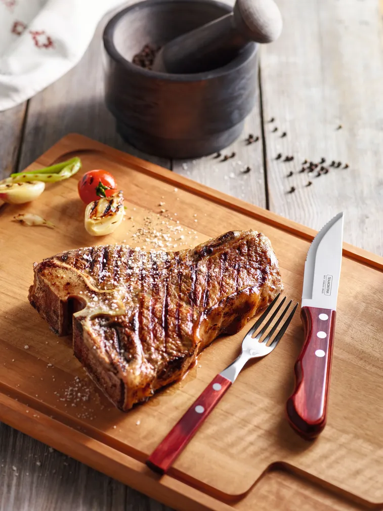 NUGADE/KAHVLITE KOMPLEKT TRAMONTINA JUMBO CHURRASCO 4-OSALINE