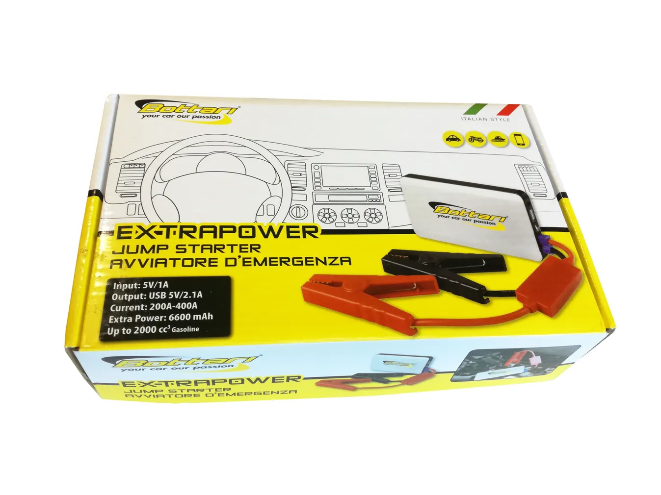 KÄIVITUSABI BOTTARI 6600MAH BENSIIN