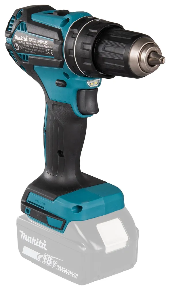 AKULÖÖKTRELL MAKITA DHP485Z 18V, ILMA AKUDE JA LAADIJATA