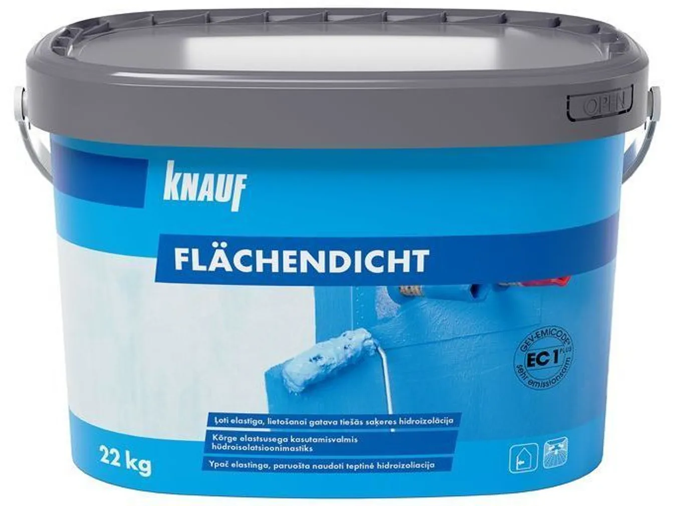 HÜDROISOLATSIOONIMASTIK KNAUF FLÄCHENDICHT 1,5KG 
