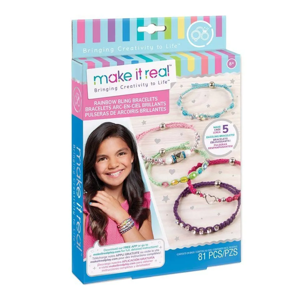 KÄSITÖÖ KOMPLEKT MAKE IT REAL RAINBOW BLING KÄEVÕRUD