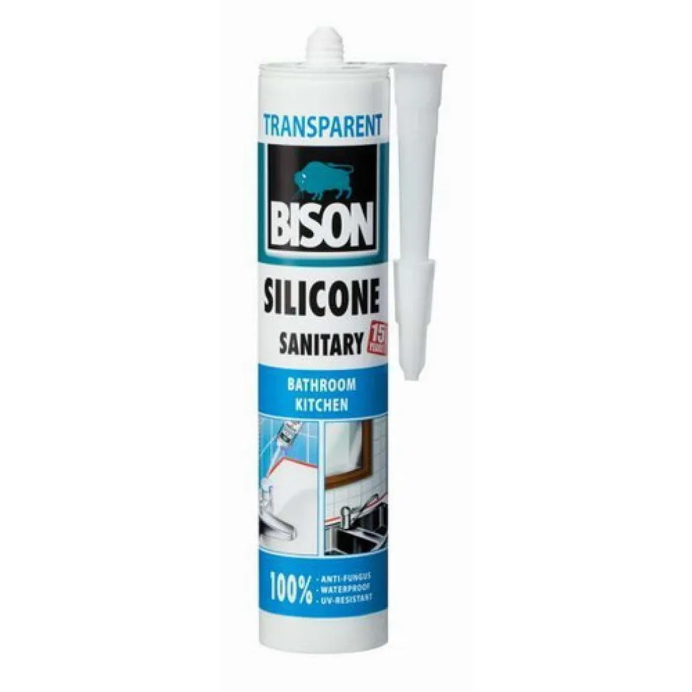 SANITAARSILIKOON BISON LÄBIPAISTEV 280ML