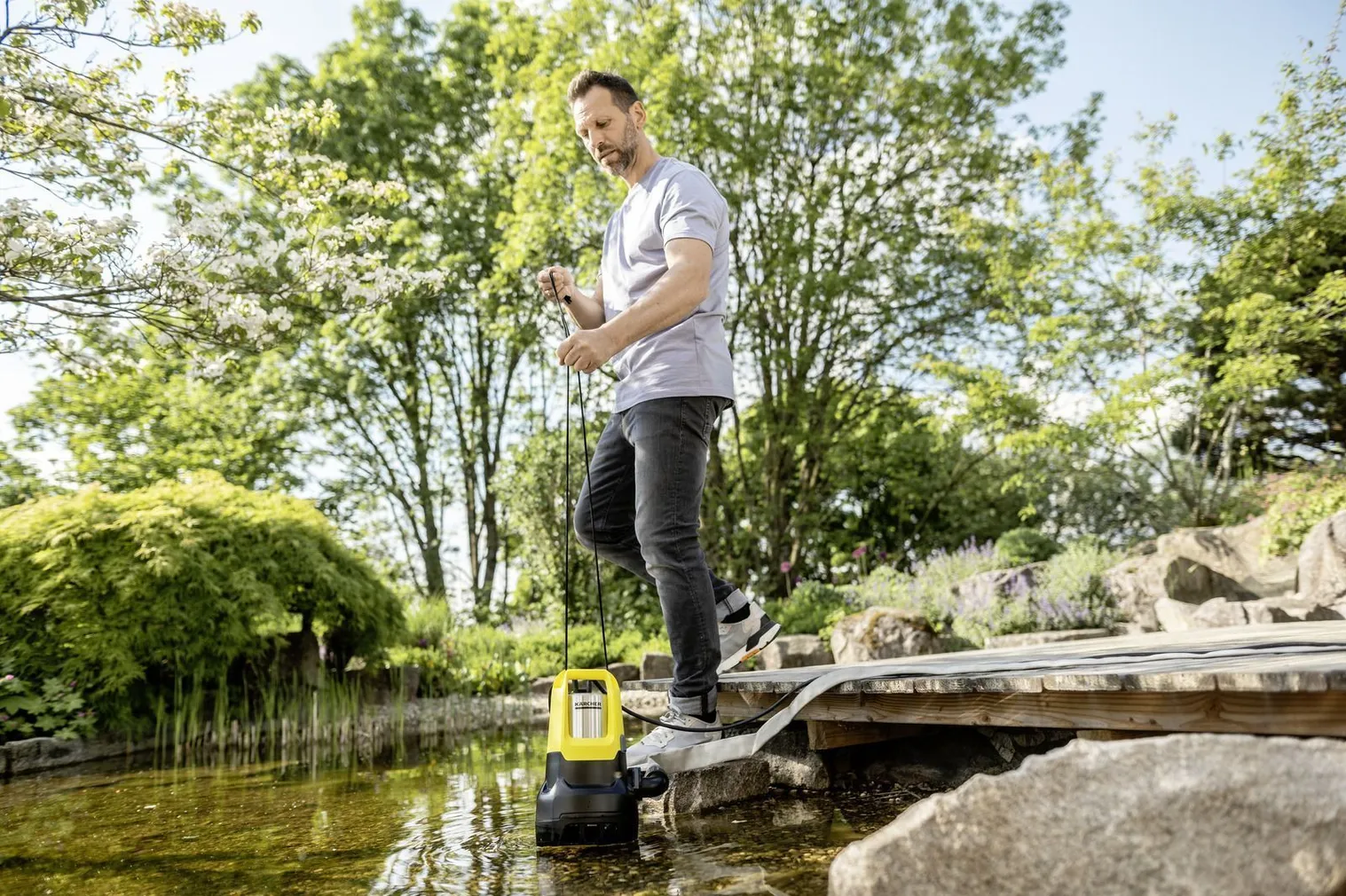 TÜHJENDUSPUMP KÄRCHER MUST VESI SP 22.000 DIRT SENS. 750W 22000L/H 7/8M